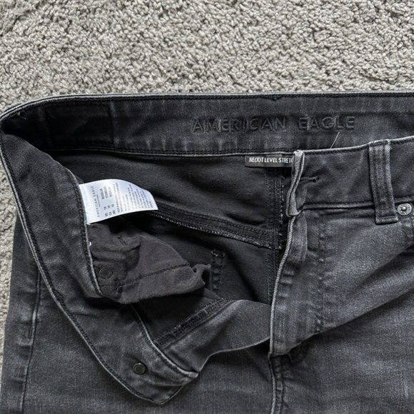 AE Stretch black denim mini skirt - Picture 2 of 2